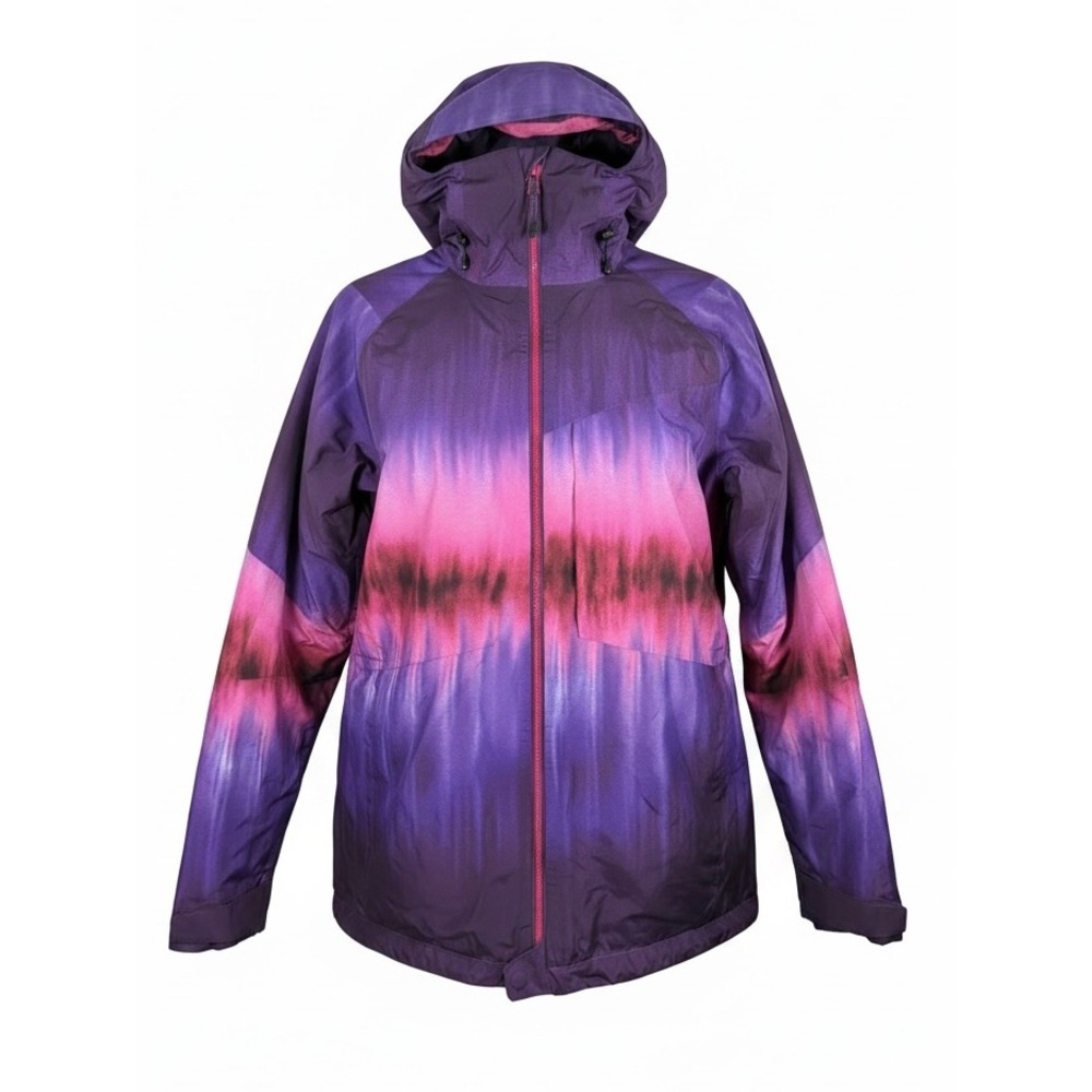 Burton AK Embark Jacket GORE-TEX Snowboard Ski Women M Purple Pink Tie‎ Dye